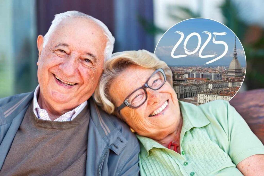 anziani e torino con scritta 2025